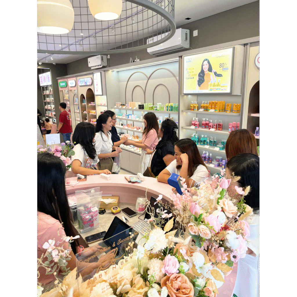 grand opening toko kosmetik abby n bev