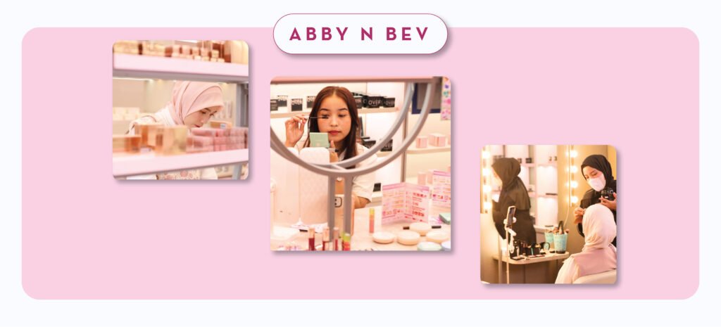 cuma di toko kosmetik abby n bev kamu bisa coba semua produk sebelum beli