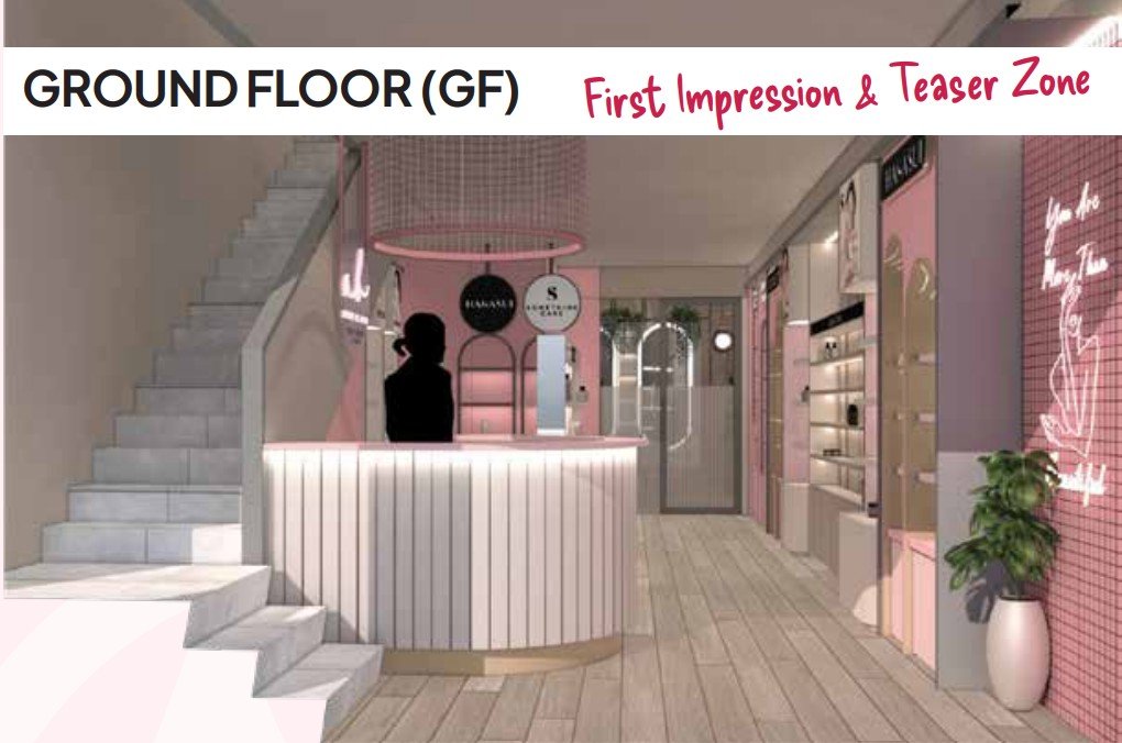 welcome wall center island abby n bev toko kosmetik makeup skincare terpercaya