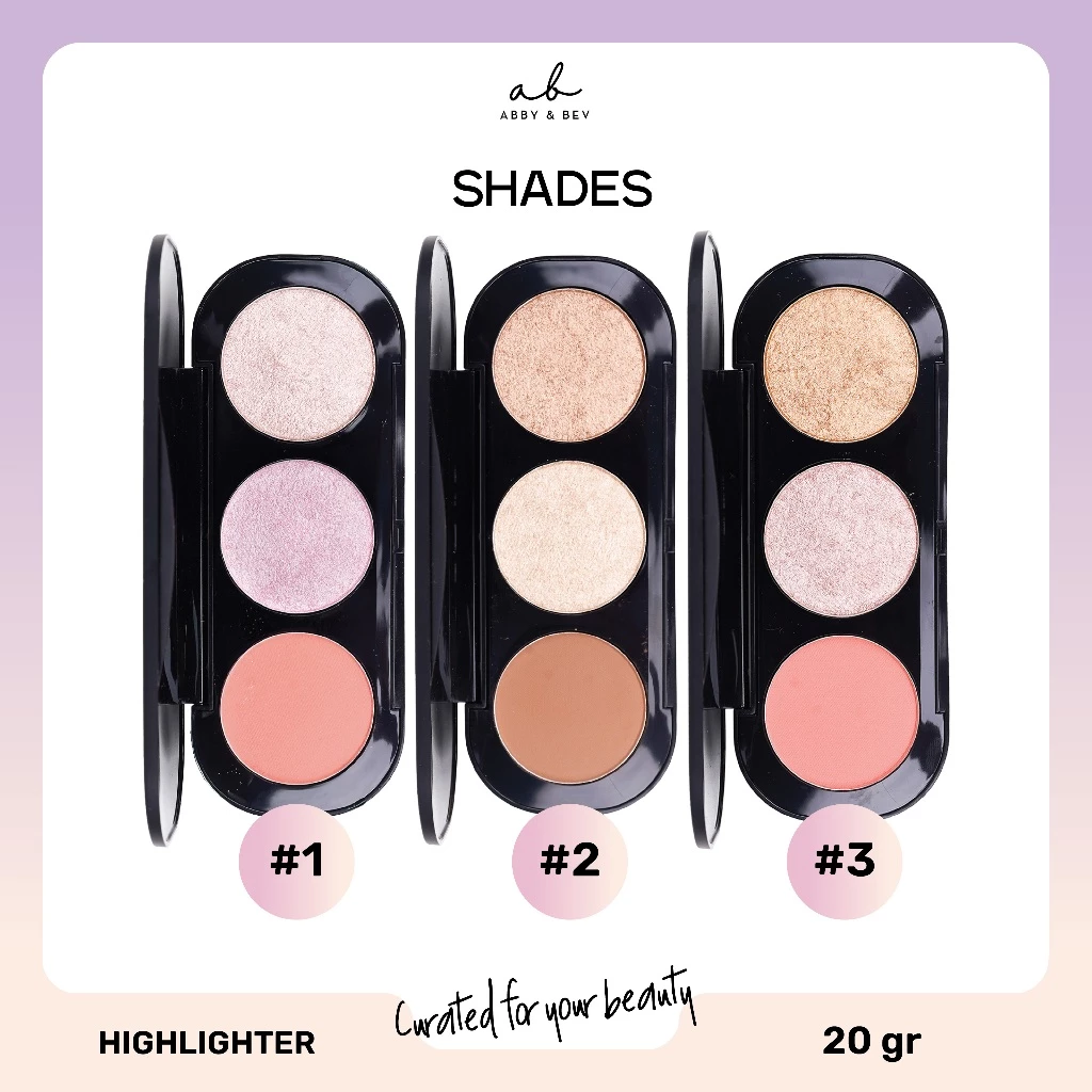 Focallure Trio Blush & Highlighter Palette Eyeshadow