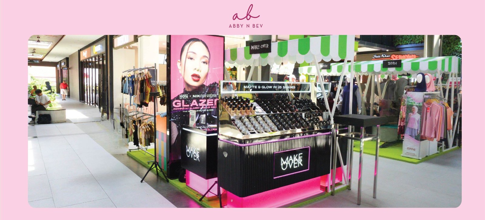 Mau Coba Semua Shade Lip Cream? Ini Deretan Produk Make Over di Booth Abby n Bev Hejo Square Mall Kota Baru Parahyangan