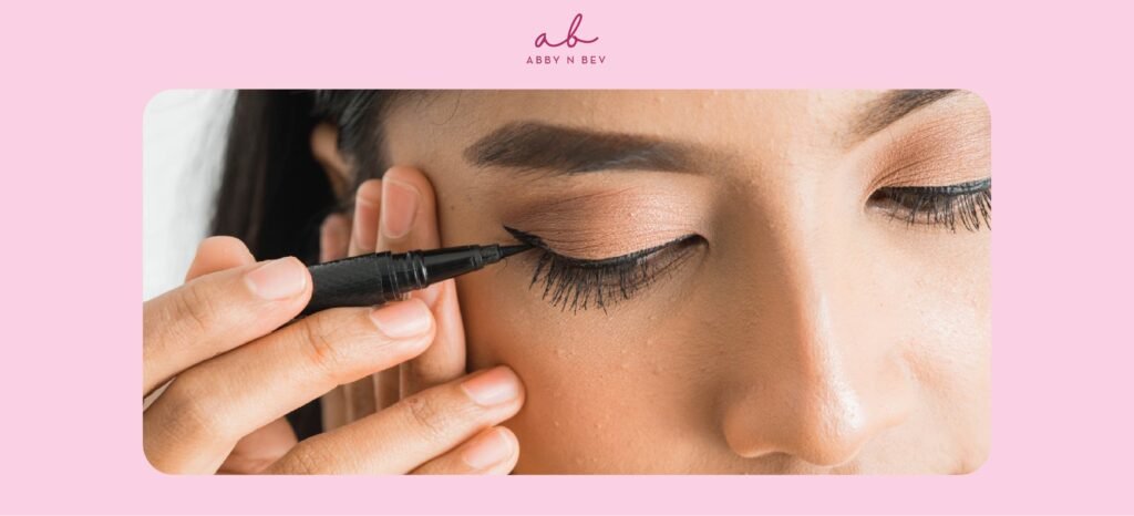rekomendasi eyeliner abby n bev toko kosmetik makeup dan skincare terpercaya
