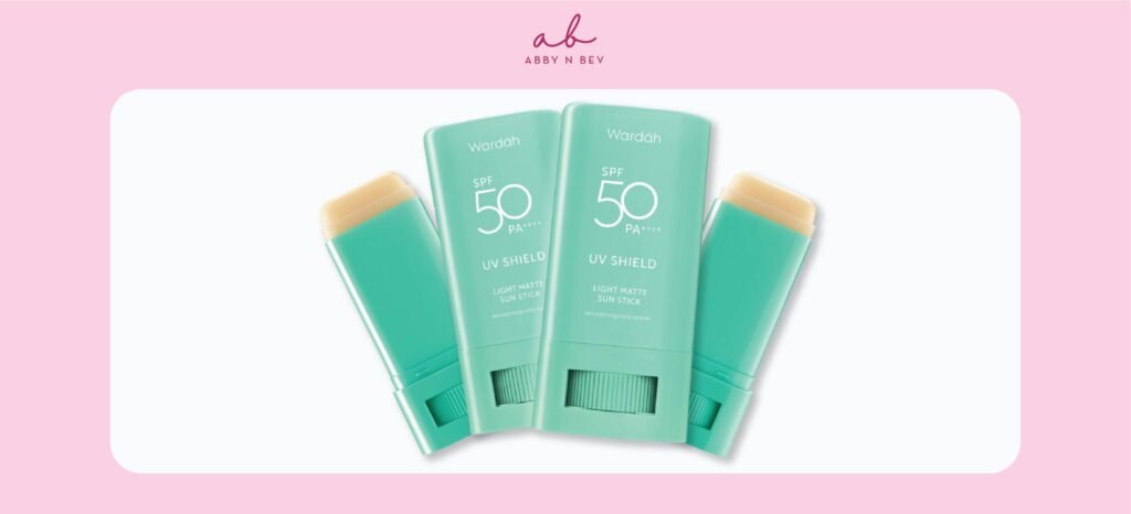 review Wardah UV Shield Light Matte Stick - abby n bev toko kosmetik bandung