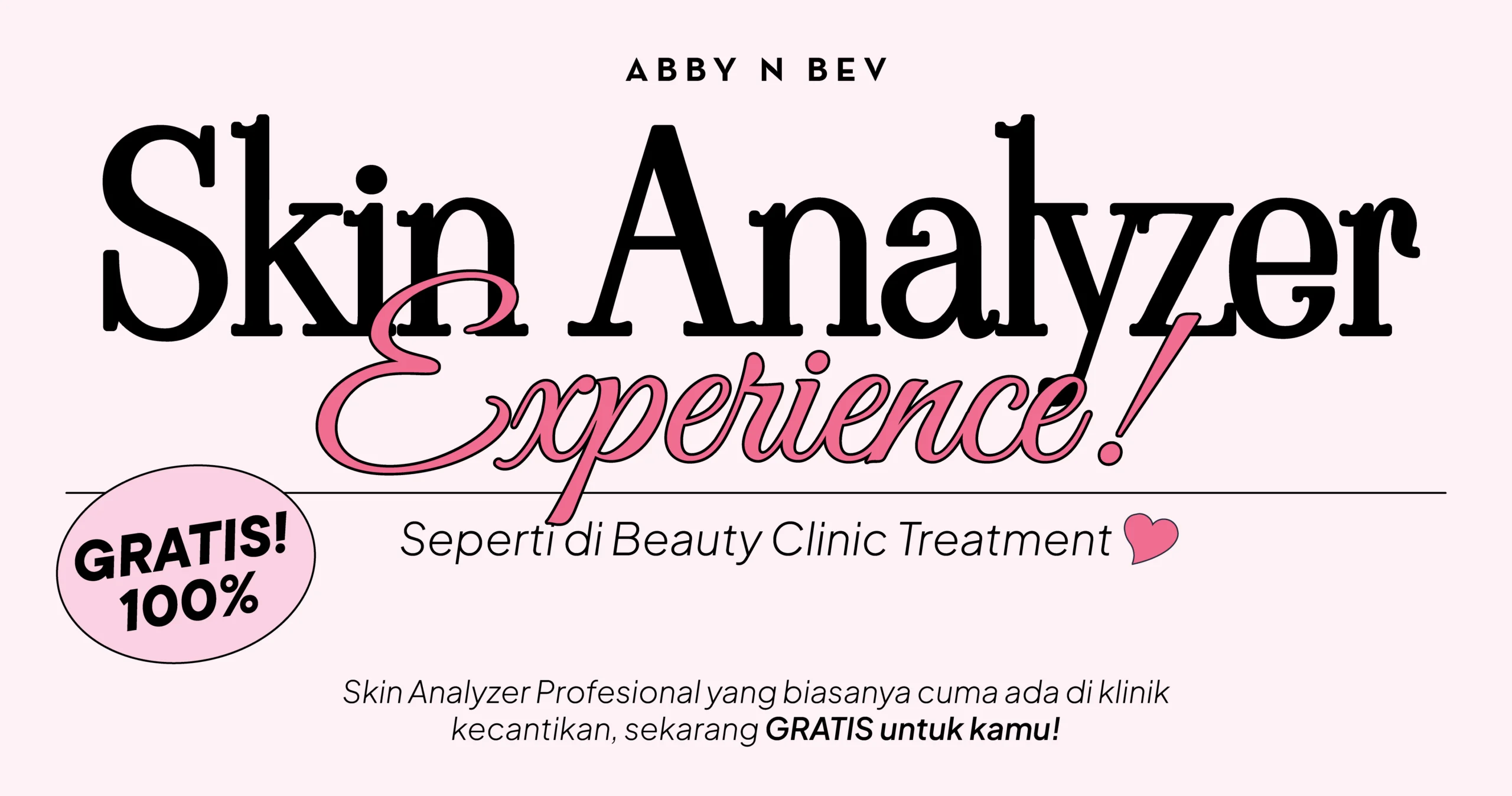 Banner Skin Analyzer Abby n Bev Toko Kosmetik Bandung