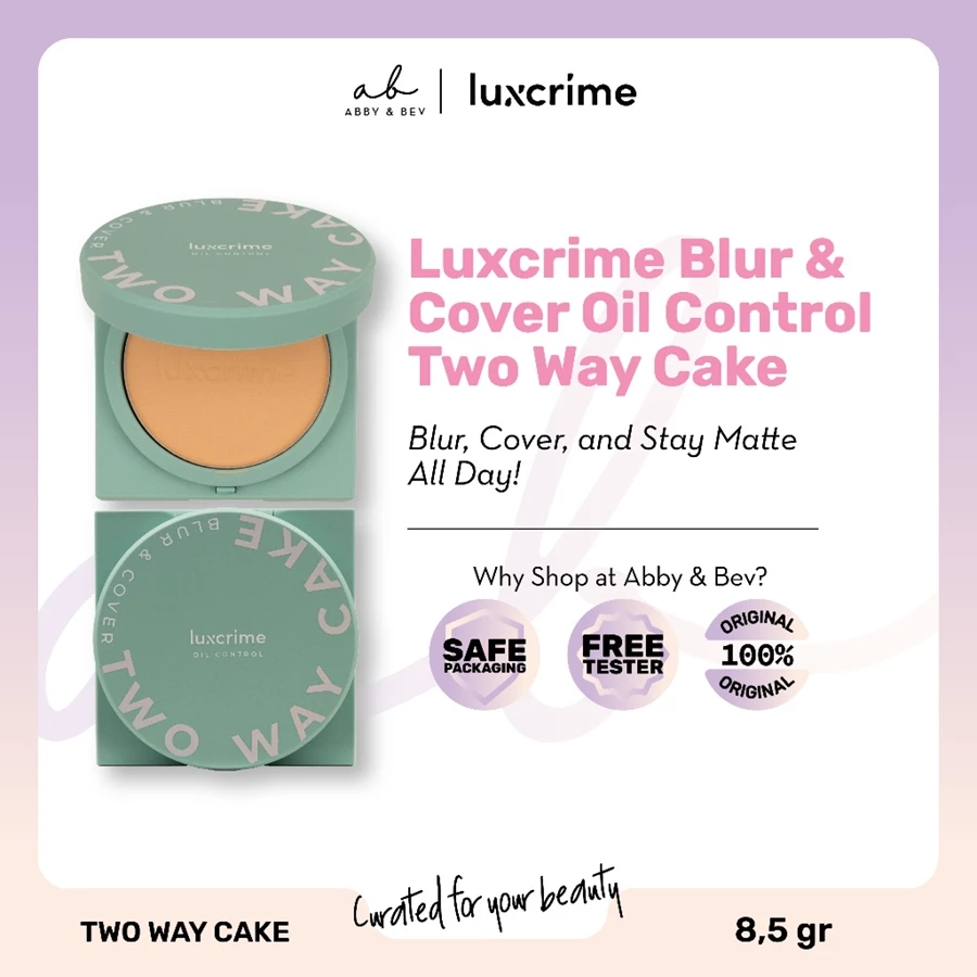 Luxcrime Blur & Cover Oil Control Two Way Cake