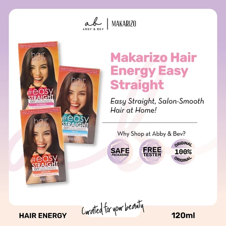 AB - Makarizo Hair Energy Easy Straight 120ml Abby n Bev Toko Kosmetik Bandung