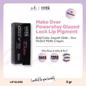 AB Make Over Powerstay Glazed Lock Lip Pigment 3gr Abby n Bev Toko Kosmetik Bandung