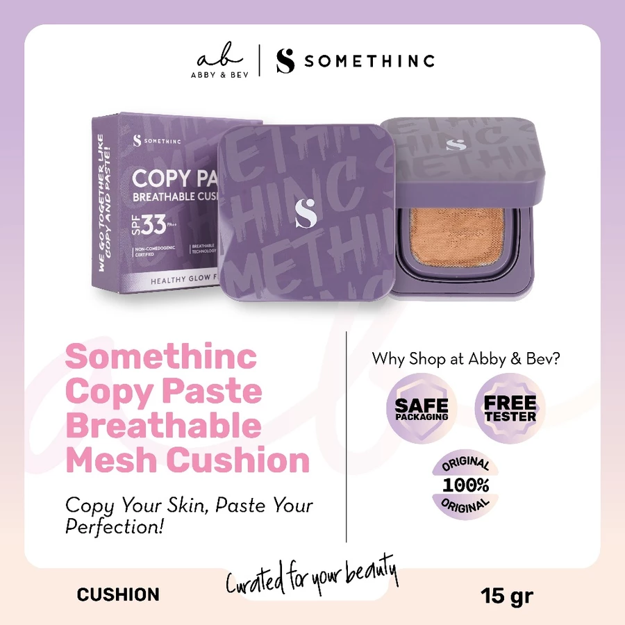Somethinc Copy Paste Breathable Mesh Cushion - Abby n Bev Toko Kosmetik Bandung