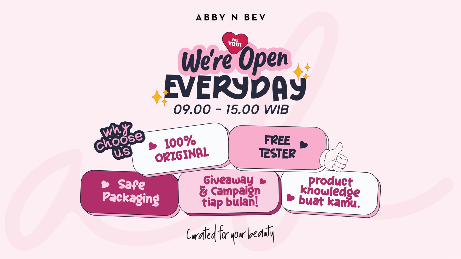 Abby n Bev_Toko Kosmetik dan Skincare Terlengkap_ECommerce Thumbnail_Banner Shopee General
