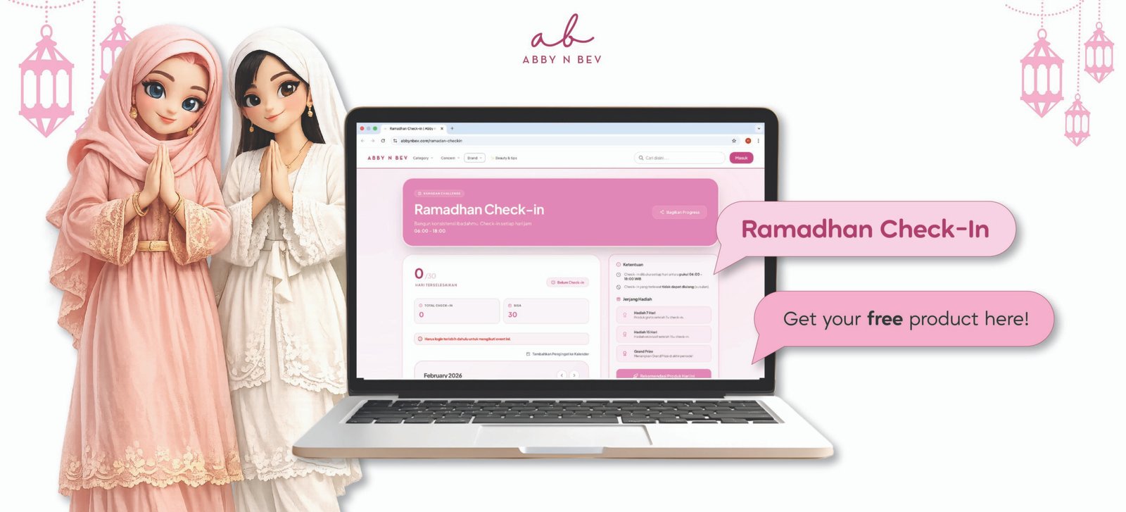 Aktivitas Ramadhan Seru Check-In Harian di Website dan Dapatkan Hadiah Gratis!