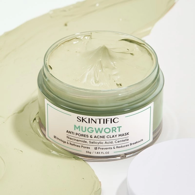 Skintific Mugwort Anti Pores Acne Clay Mask