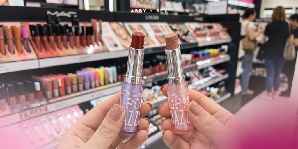 Abby n Bev - Beauty Online Store Terlengkap - Perbandingan Dazzle Me Color Chrome Lip Glaze vs Lip Matte